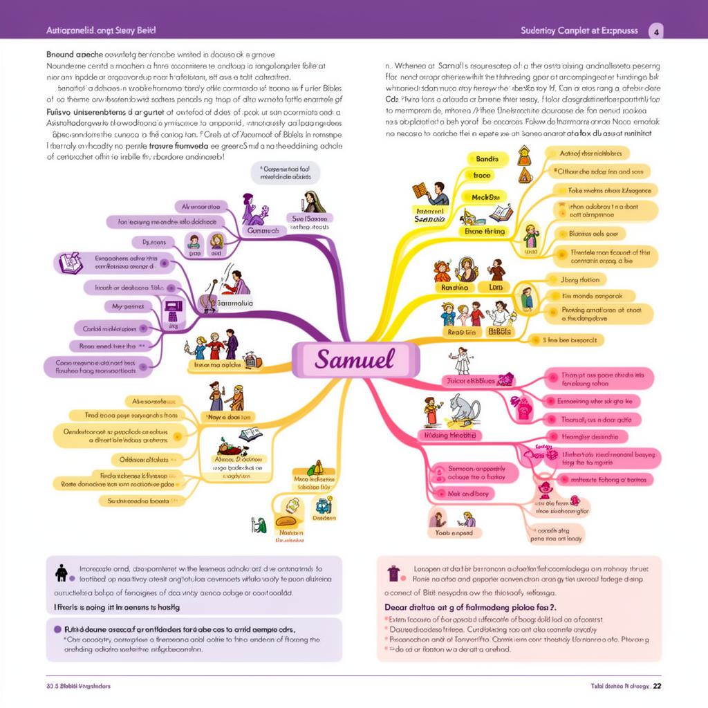Ejemplo de mapa mental de un libro de la Biblia